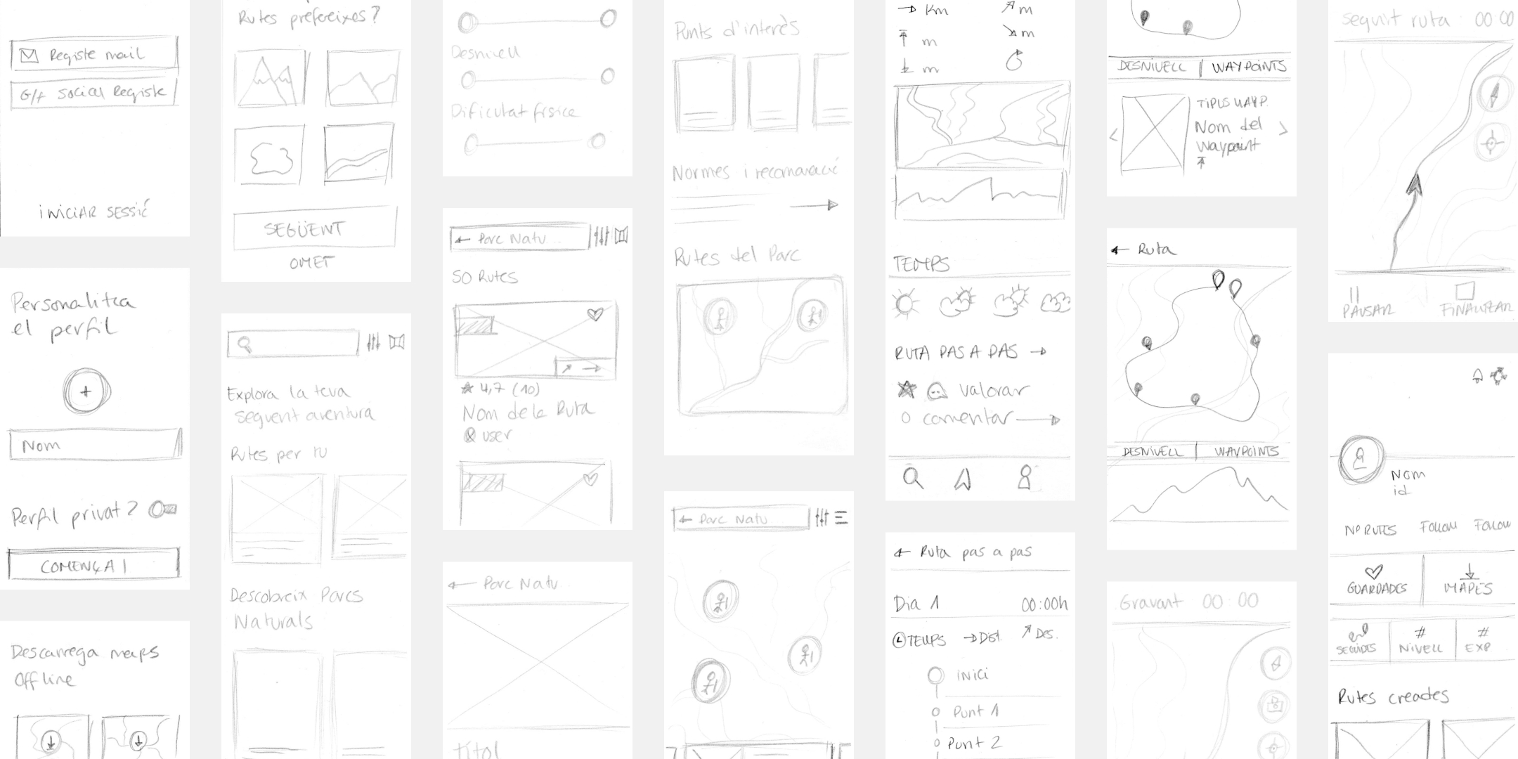 Wireframes sketch